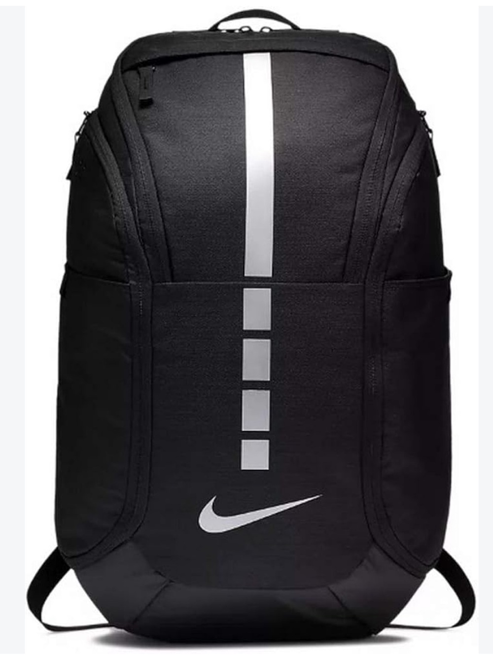 NIKE Unisex Hoops Elite Pro Basketball Black Silver Logo Large Backpack